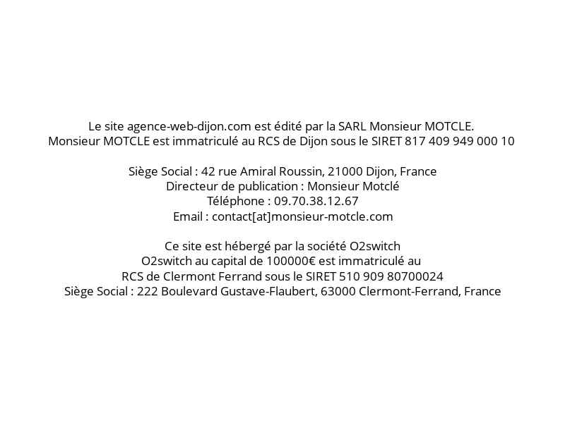 Mentions Légales